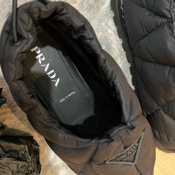 Prada Calzature Uomo Nylon Piuma in colour Nero (black) Men’s size 9 - Picture 4 of 7